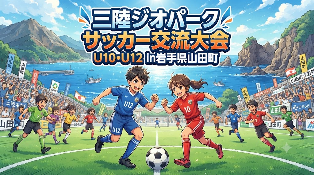 【8/1（土）2（日）】三陸ジオパーク　サッカー交流大会　U10・U12 in岩手県山田町